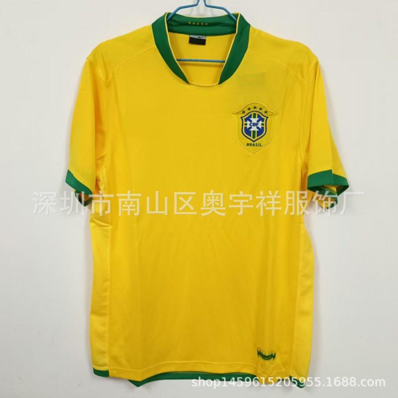 Vintage Brazil National Team Soccer Jersey Ronaldo 9 Classic Retro Football Shirt Short Sleeve Unisex