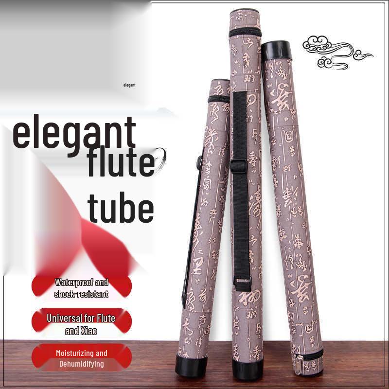 Waterproof Bamboo Flute Storage Bag - Anti-Drying/Damp, Portable Tube for Xiao, Ideal for Students & Beginners