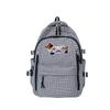 Plaid Schoolbag Women's Large Capacity Backpack Student Backpack