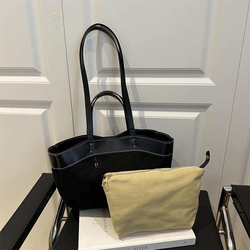 Retro Frosted Women Tote Bag Messenger Bag Handbag Brand Luxury Dumpling Bag Trendy Shoulder Bag New Two-in-e Commuter Bag