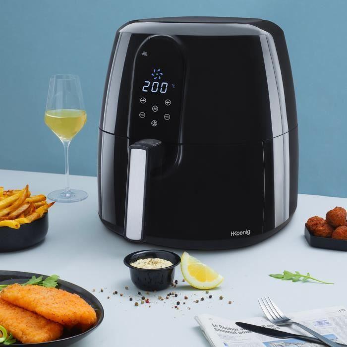 Friteuse Sans Huile HKOENIG - FRY820 - Capacité 5,5L - 7 Programmes De Cuisson - 1800W