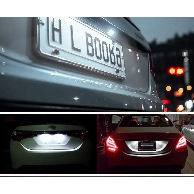 2pcs Car Canbus Error-Free Led License Number Plate Lights White For Kia Optima K5 Optima Hybrid Sportage Proceed GT Soul SK3