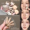 Set di 4 Mini Puff per Trucco per Dita Uso Doppio Asciutto e Bagnato Spugne Morbide per Fondotinta Cushion Applicatore Cosmetico Strumenti per Trucco