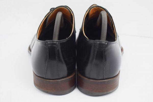 Mr.JUNKO Genuine Leather U-Tip Shoes [26.0/Black] Men’s Dress Shoes Business(USED)