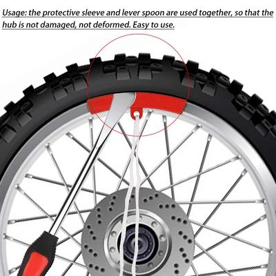 Tire Changing Lever Tools Motorcycle Tyre Repair Auto Spoon Tire Kit Bike Tire Levers Spoon Rim Protector Tire Repair Tool Set