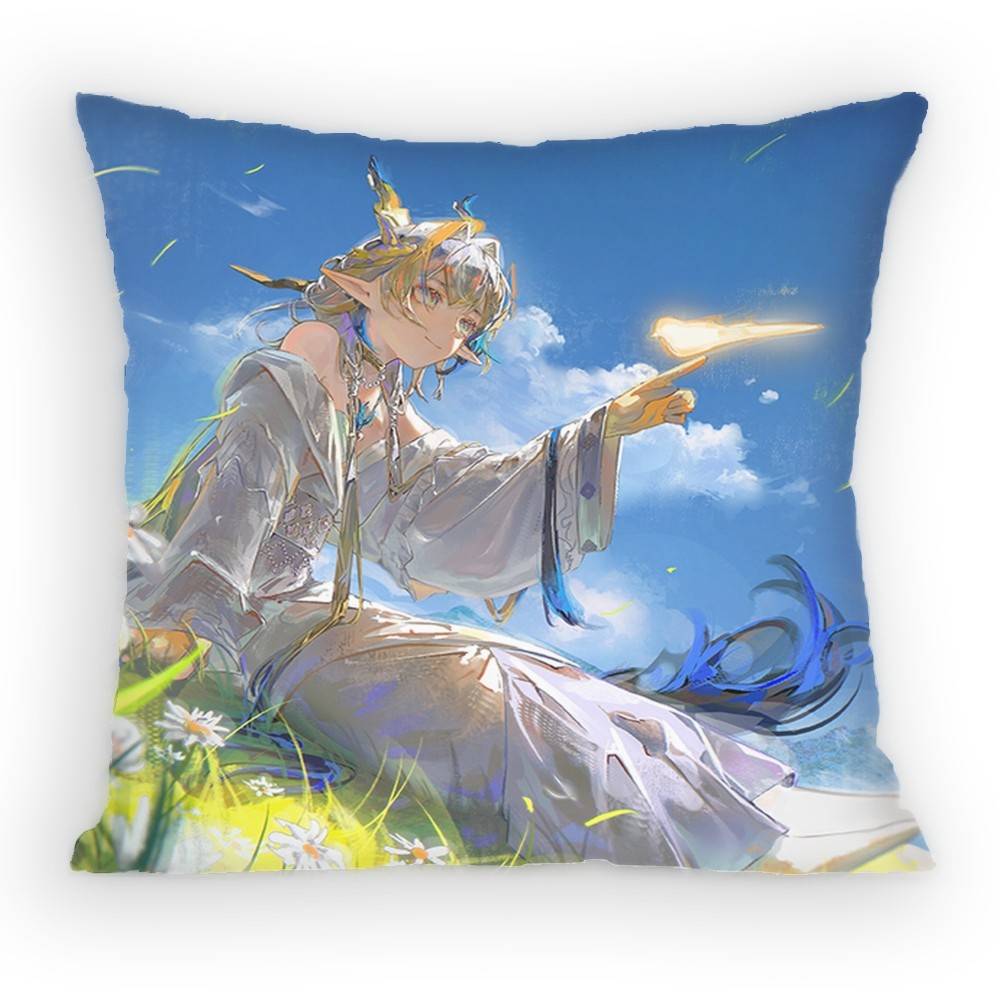 Game Arknights SHU Pillow Case Sofa Living Room for Bedroom car Headboard Backrest Cushion Square Cushion Nap Time