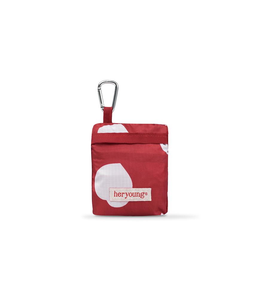 Heryoung Helen Packable Nylon Bag (Berry)