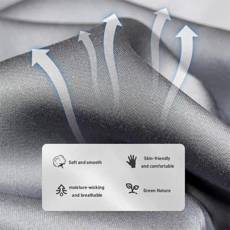 Cool Touch Ice Silk Fitted Sheet Summer Cooling Mattress Protector Cover Non-slip Bed Sheet For Hot Sleepers & Night Sweats