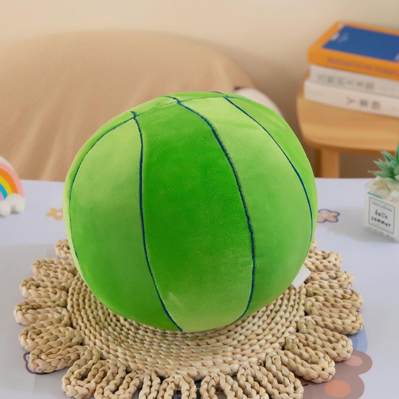 

Креативный симуляционный плюшевый баскетбол детская развивающая кукла плюшевая игрушка для девочек подушка для сна 25cm/0.42kg зелёный