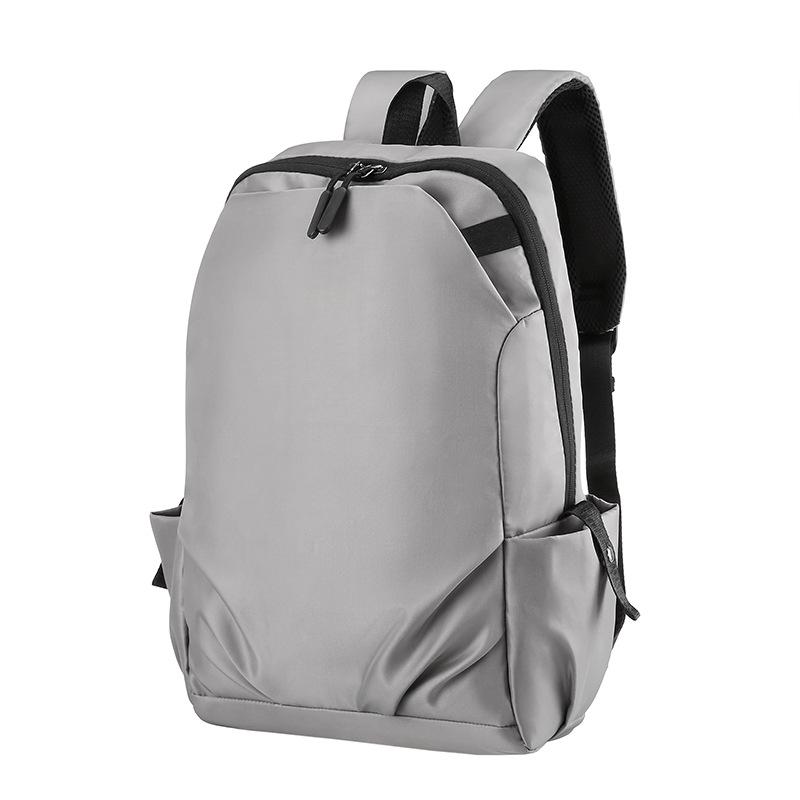 Simple backpack men s large-capacity leisure travel backpack junior high school student schoolbag computer backpack 15.6 серый