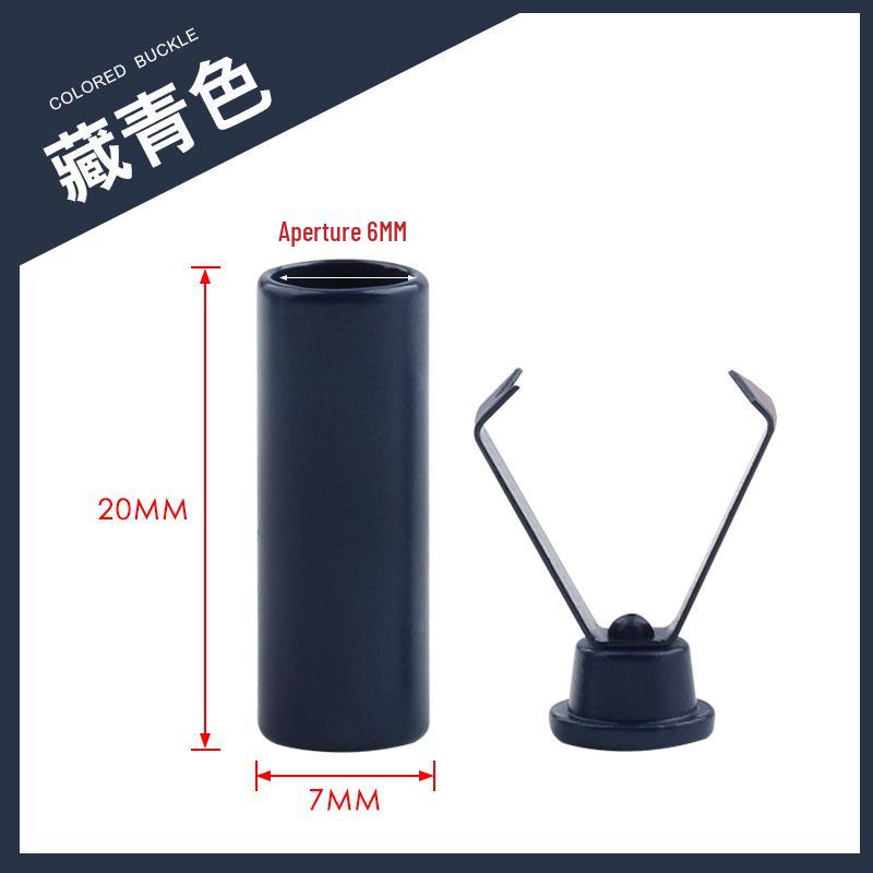 Colorful Metal Bell Cord End Clip for Hoodie & Hat Drawstrings - Spray-Painted Cord Lock Fixing Buckle.