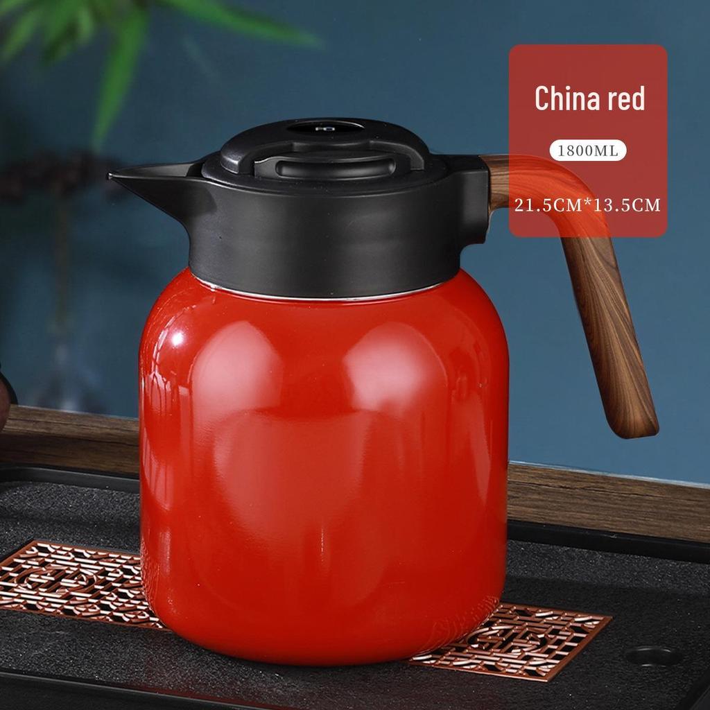 316 Stainless Steel Portable Insulated Teapot with Titanium Plating and Tea-Water Separation, Large Capacity for Stewing