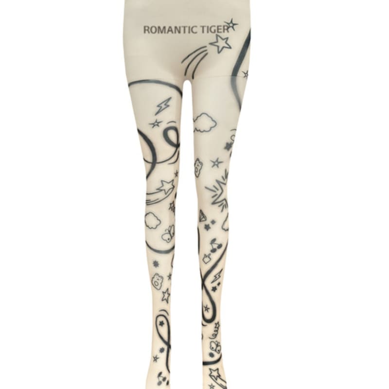 

Романтичные тигровые игривые колготки для путешествий (на коже) Free