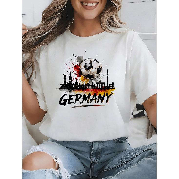 Deutschland 2026 Deutschland Flagge Germany(1) For Men Women Unisex All Season Funny T-Shirt