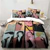3D Print Cartoons Black Stone NANA Manga Bedding Set Printed With Pillowcase Duvet Cover Soft Queen King Size Bedclothes Home
