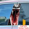 2pcs Halloween skull head snake Halloween viper Car Center Pillar Sticker B-Pillar Protective Film Decoration Decals