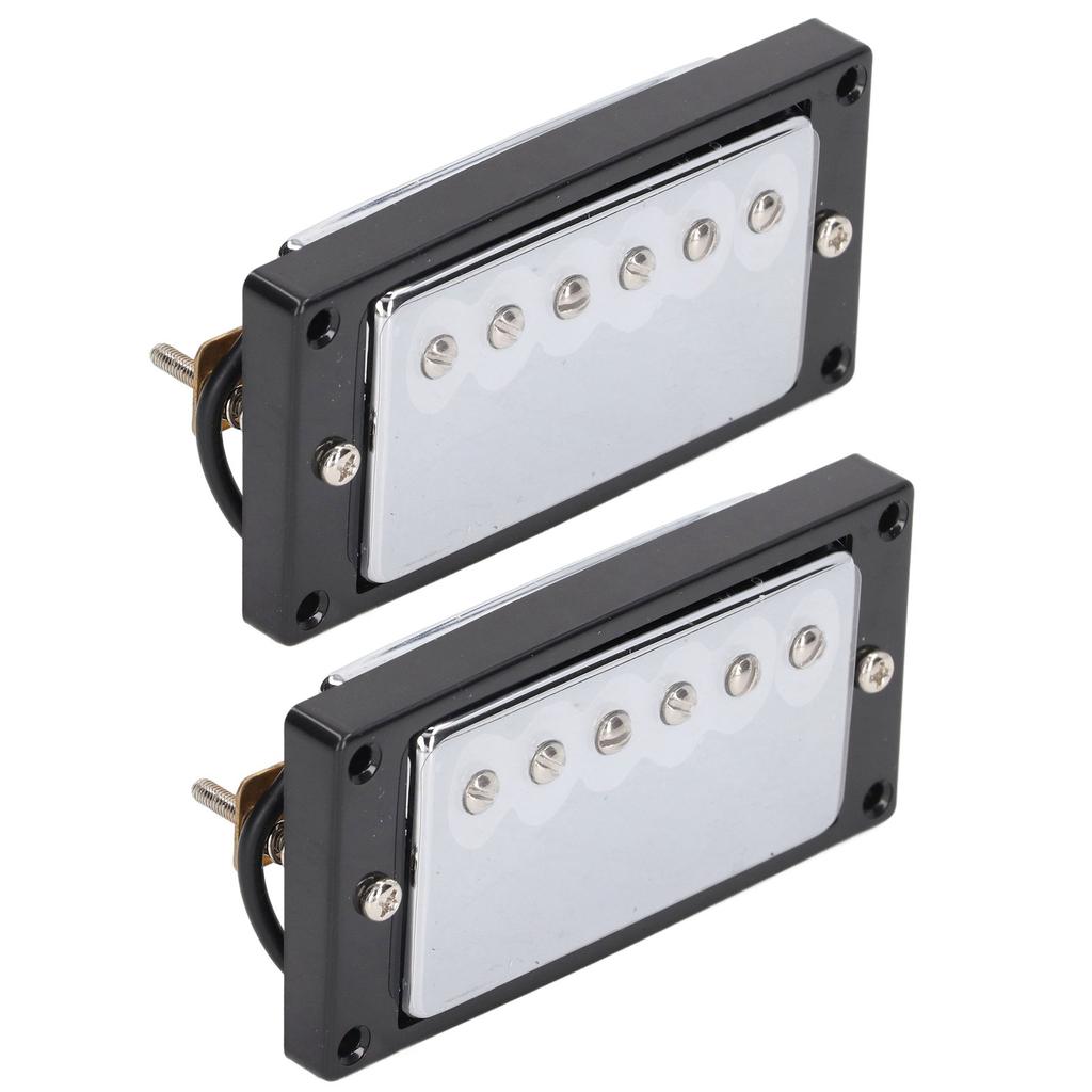Double Coil Pickup Neck Bridge Metal for LP Style Electric Guitar Parts Replacement