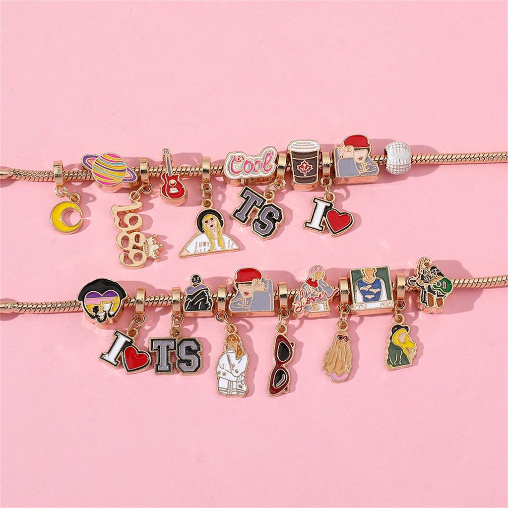 Music Pendant  Bracelet Dripping Oil Gadget Combination Bracelet Jewelry