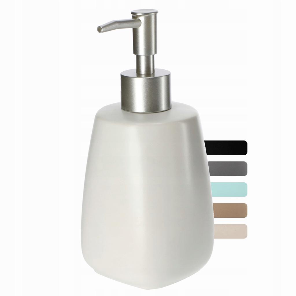 KADAX Dozownik mydła W Płynie Płynu Na mydło 400ml Pojemnik Ceramiczny 