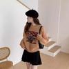 2025 Autumn/Winter Retro Cartoon Floral Knit Sweater for Women