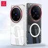 XUNDD For Vivo X200s X200 FE X200 Pro Case Clear Transparent Casing Ultra Thin Anti Yellowing PC Phone Cover With Magnetic Ring