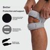 Lightweight Breathable Knee Patella Support Adjustable Dual Strap Silicone Pad for Travel Walking Daily Joint Care