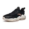 New Anta Cushioning Slip Resistant Low Top Running Shoes Women's Black Gold 122035501-11