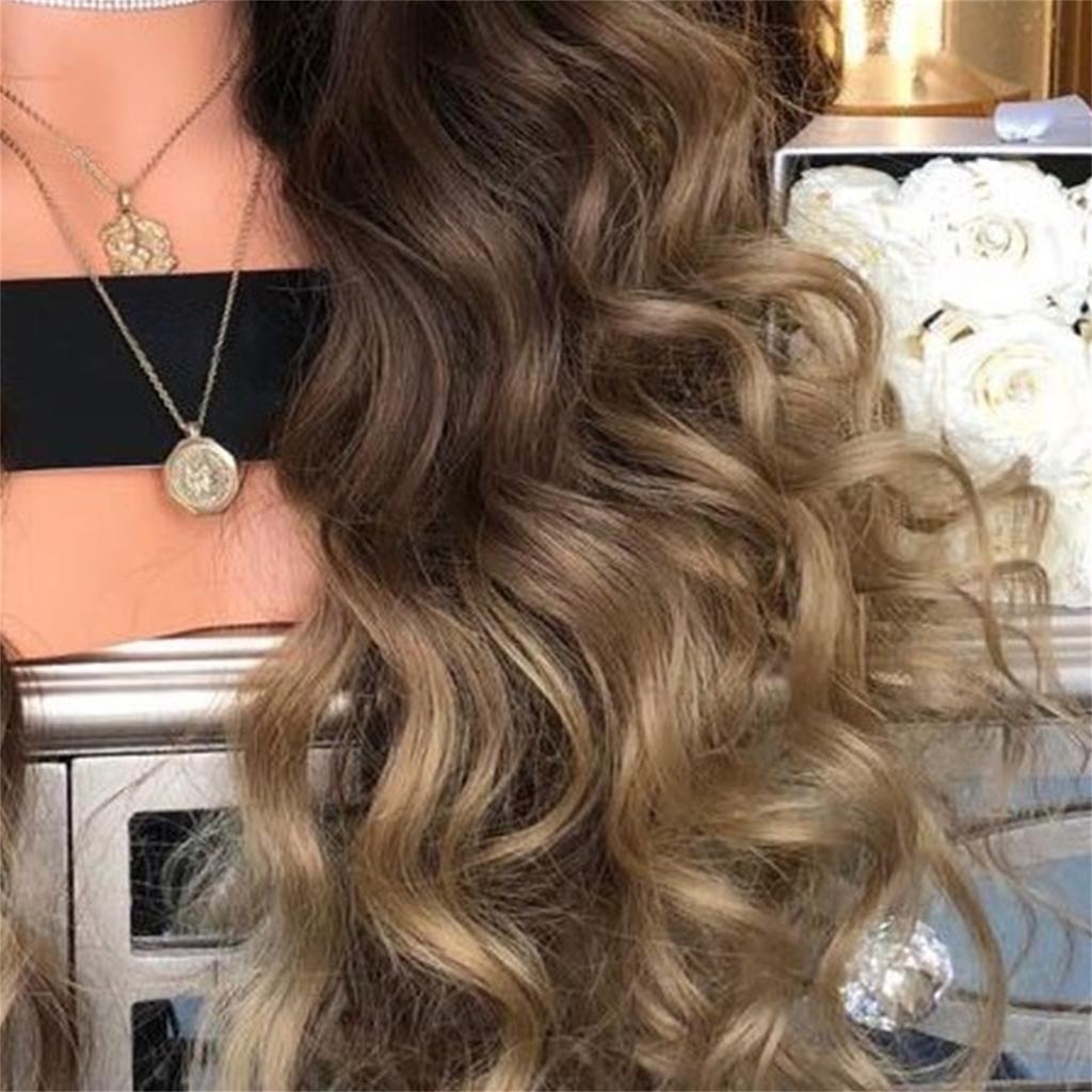 Women S Wig Brown Long Curly Synthetic Hair Heat Resistant Cosplay Wig