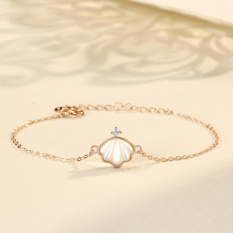 

Браслет Yibei Женский Летний Корейская Версия Ins Нишевый Дизайн Белый Перламутр Ювелирные Изделия Браслет для Подруги Подарок