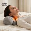 Electric Neck Massager Pillow Pillow, 3-in-1 Cervical Massage Heat Vibration And Lift Memory Foam Support Function, Ergonomic for Pain Relief,