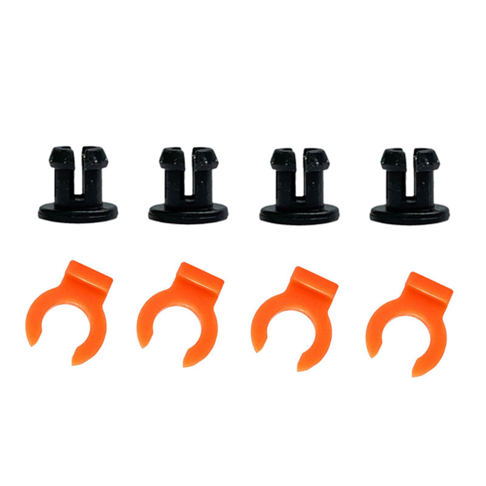 

4 пары фитингов для трубок Боудена из ПТФЭ, 4 мм, пневматические соединители с пряжкой для аксессуаров для 3D-принтеров оранжевый