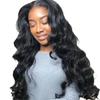 Lace Front Wig Women Long Curly Heat Resistant Synthetic Hair Natural Look Multi Color African Style