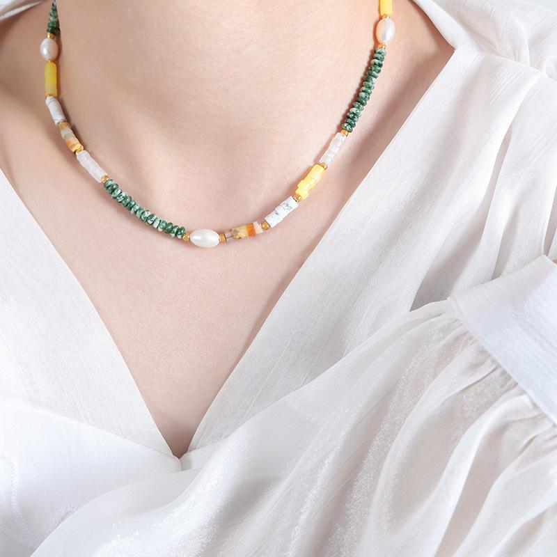 

Натуральный камень Агатовые бусины счеты ожерелье из бисера императрица вдовствующая западная личность ниша темперамент сращивание национальный стиль ювелирные изделия