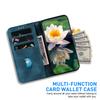 For iPhone 16 Plus Phone Case Lotus Imprint Leather Stand Wallet Cover