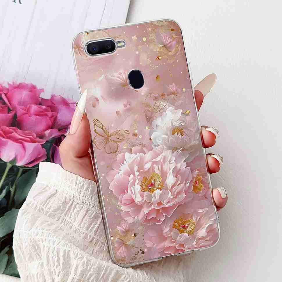 For Oppo F9 CPH1823 6.3" Case Soft Silicone TPU Back Cover For Oppo f9 OPPO F9 Pro Fashion Flower Painting Protective Cases