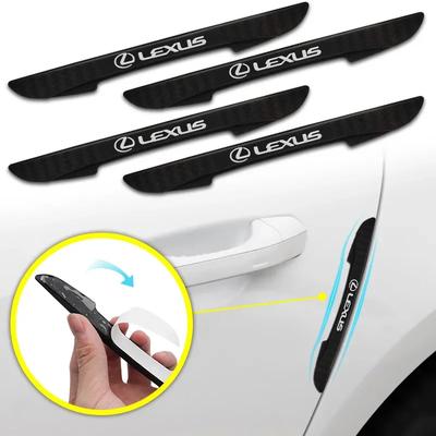 4PCS Car Bumper Strip with Adhesive Backside Door Side Protective Sticker Door Anti Collision and Scratch Prevention Accessories