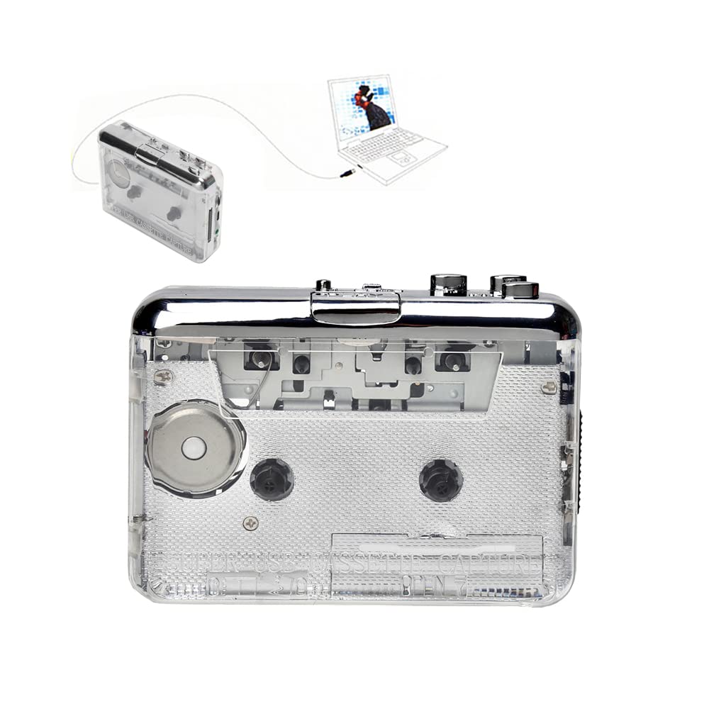 

MP3 conversion player Digitizes cassette tapes music played on cassette tapes to a computer Transparent body allows you to see the contents inside
