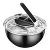 3.5 L Salad Spinner Stainless Steel Vegetable Drain Basket Household Fruit Washer  Restaurant