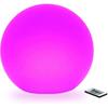 LED Glowing Ball Light, 8-Inch Cordless 16 Color Changing and 4 Light Modes Kids Night Light, Rechargeable & Dimmable Mood Lamp with Remote Control,