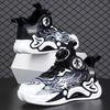 Boys Shoes 2025 Spring and Autumn New Children's Breathable Basketball Shoes Sports Shoes Middle and Older Children's Rotating Buckle Classmates Summe