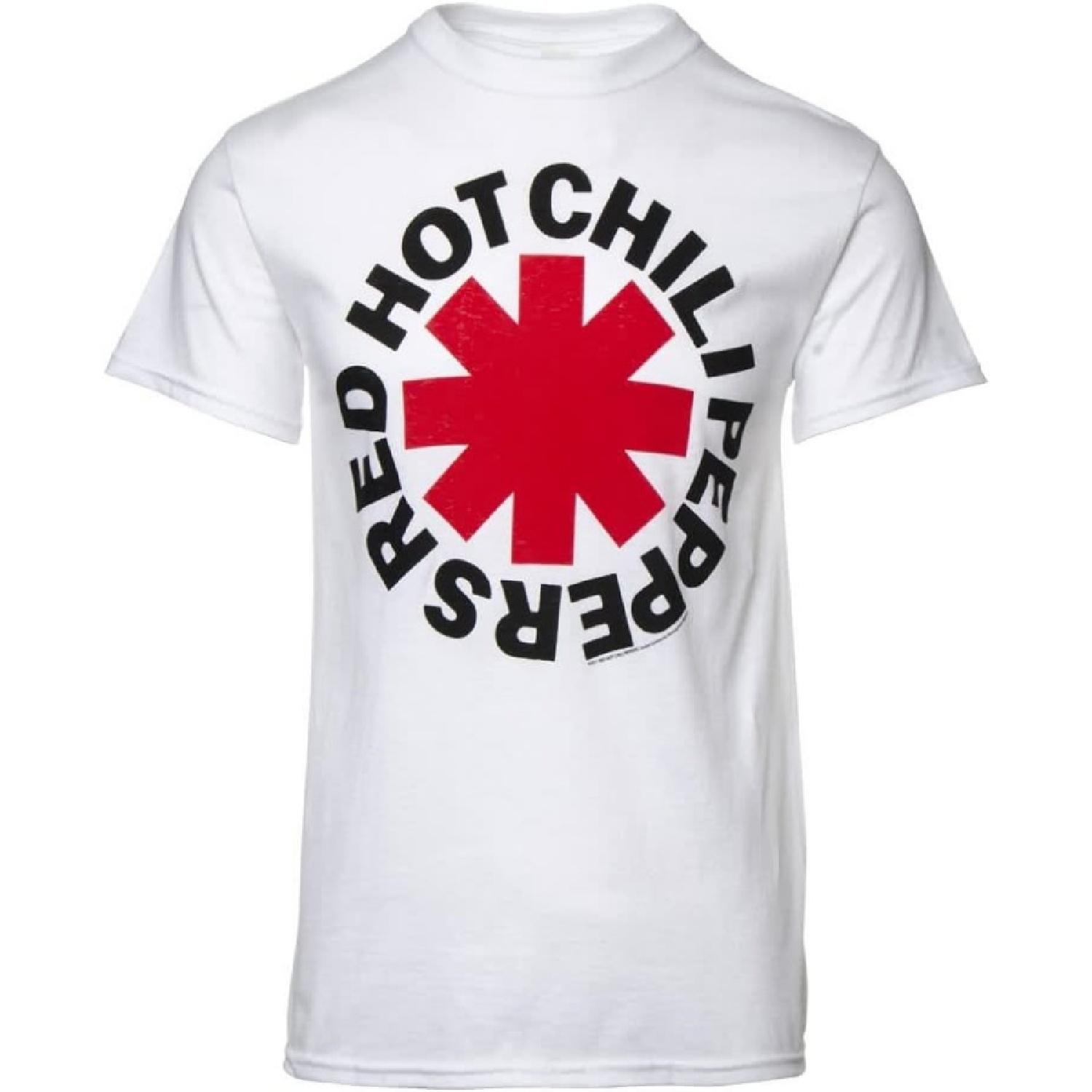 Белая футболка с логотипом-звездочкой Red Hot Chili Peppers S