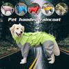 Pet Dog Waterproof Jacket Hooded Dogs Cats Raincoat Dog  Hoodies Pet Coat Medium Large Dog Golden Retriever Samoye Poncho
