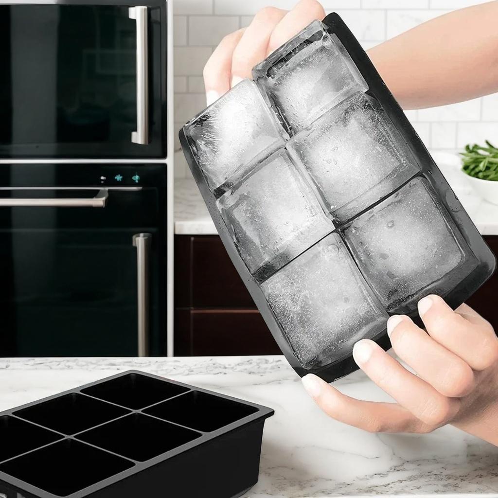 Food Grade Silicone Ice Cube Tray, Reusable Ice Mold with Lid, Easy Release for Whiskey, Cocktails, Skull, Sphere, Square