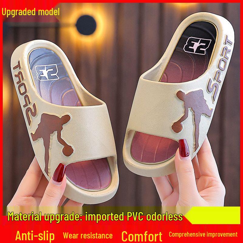 Soft-Soled Parent-Child Summer Indoor/Outdoor Slippers for Boys and Men