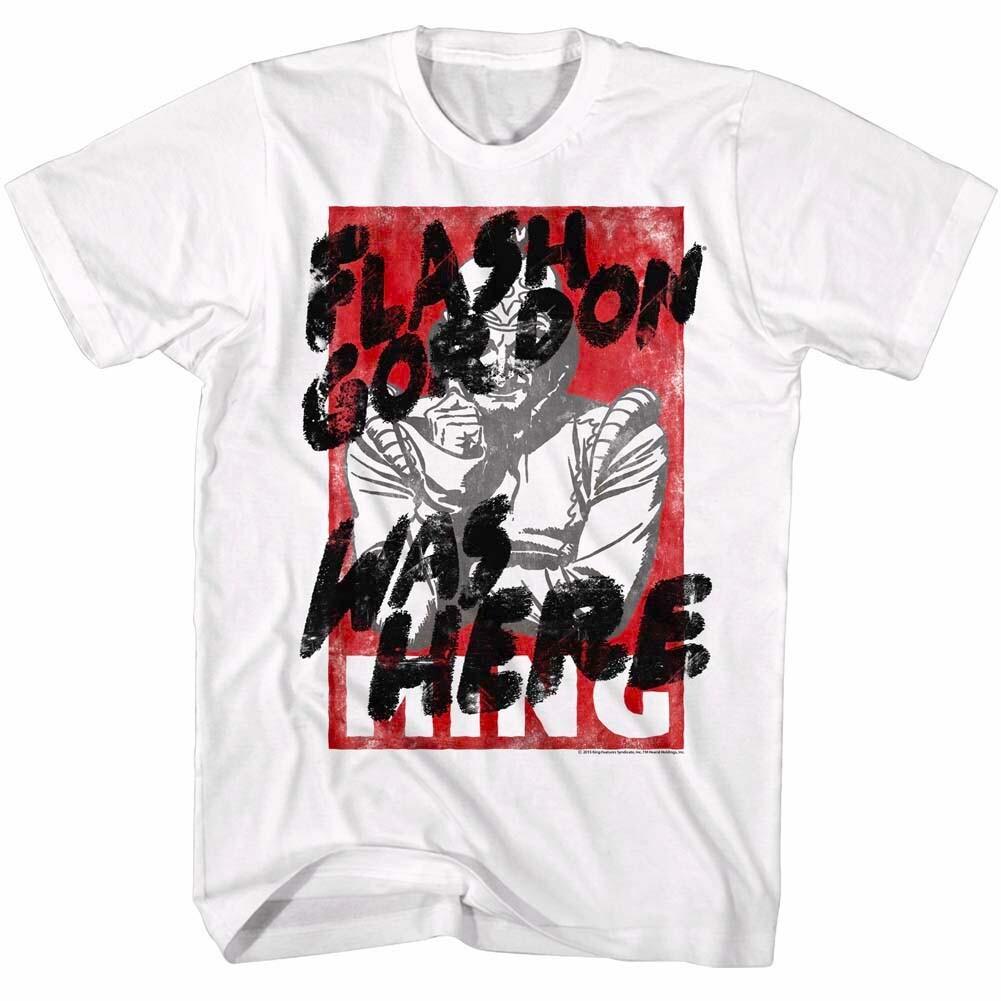 Flash Gordon Was Here Graffiti Men T Shirt XXL
