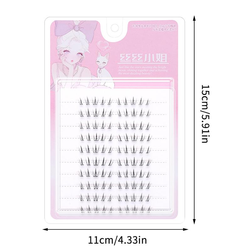 Voluminous No Need Glue Self-Adhesive False Eyelashes Fluffy Fish Tail Sunflower Thick Curling Lash Extension Diy Anime Eyes