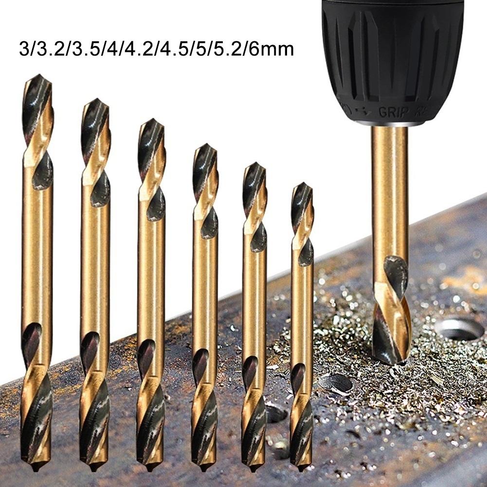 High Speed Steel Doubleheaded Auger Drill Bit 1pc For Drilling For Metal Wood with Hand Drill and Electric Drill