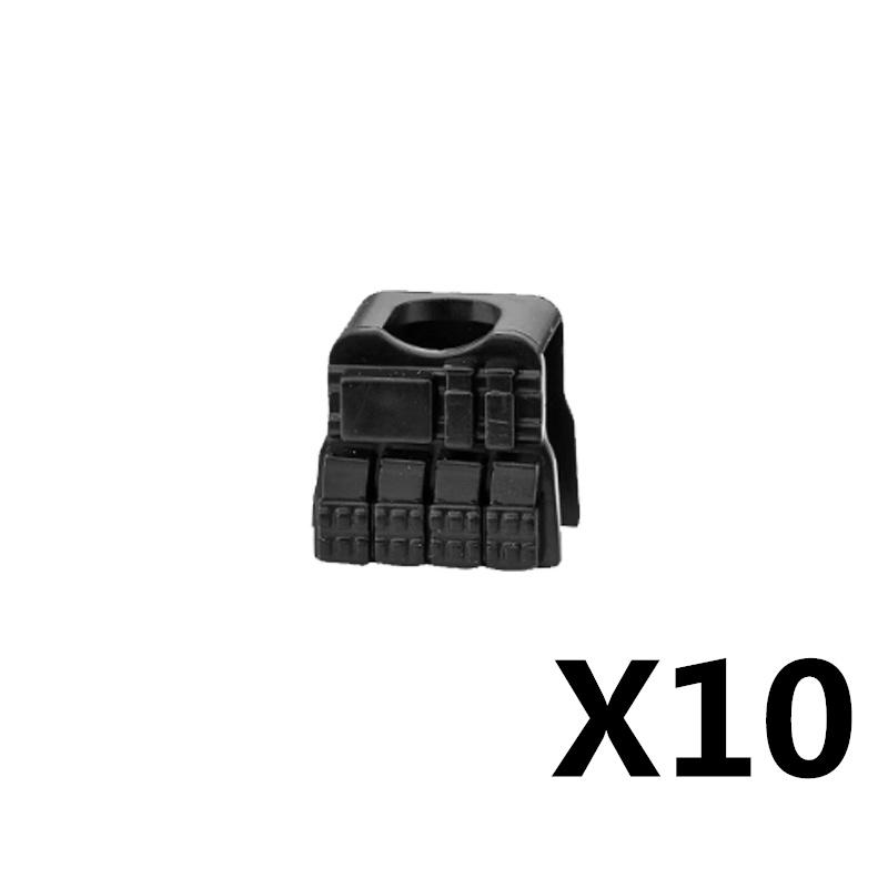 MOC Militärfigur Zubehör Bausteine Alpha SWAT Helm Weste Rucksack Knieschoner Nachtsichtgeräte Steine Spielzeug K017