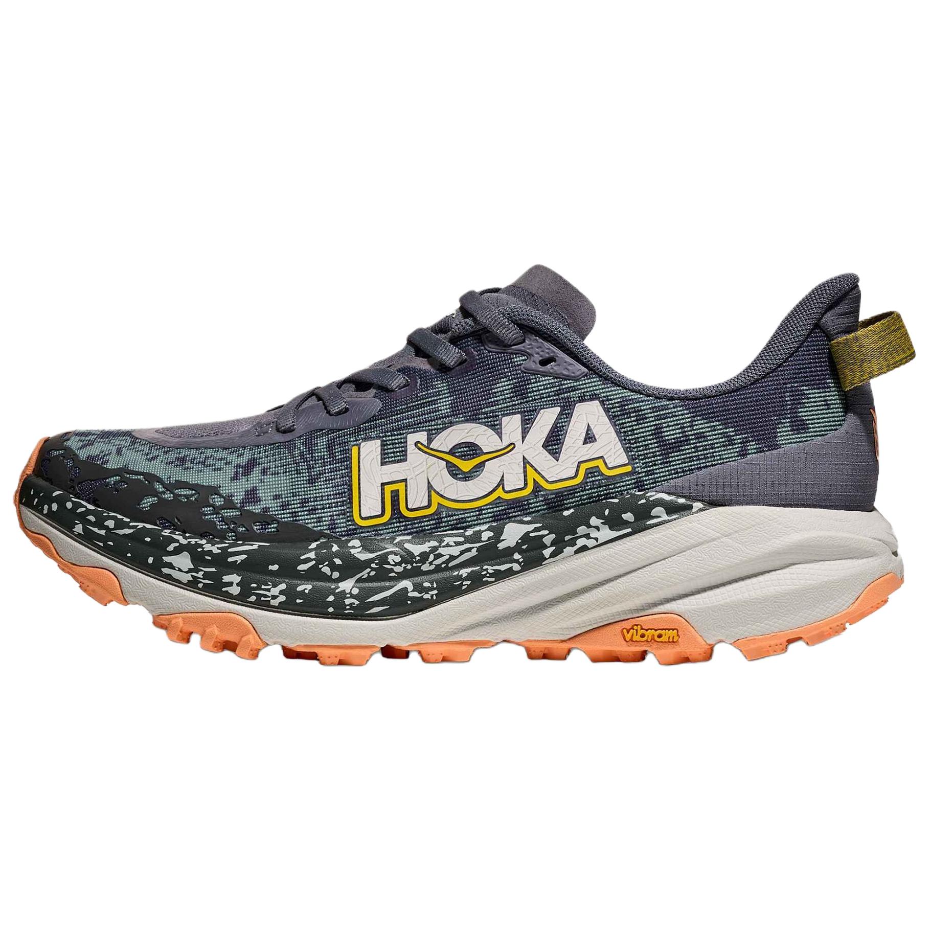 

HOKA One One Speedgoat 6 Универсальные Удобные Дышащие Поддерживающие Кроссовки для Трейлраннинга Женские Кроссовки Серые 1147811-GMC 36