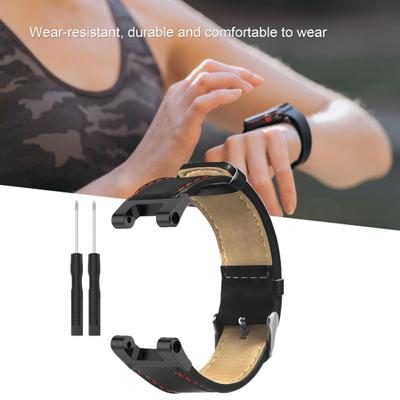 Pasek do zegarka Oddychający wodoodporny miękki pasek do zegarka sportowego ze sztucznej skóry Zamiennik paska do zegarka Amazfit T-Rex/T-Rex Pro